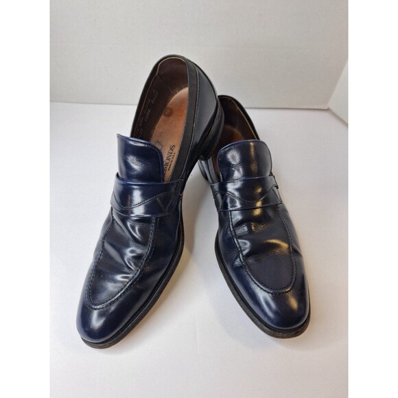 ALLEN EDMONDS Blue Navy Sutton‎ Oxfords Men\'s Sz 11.5 AAA Preppy Career Business main image 7